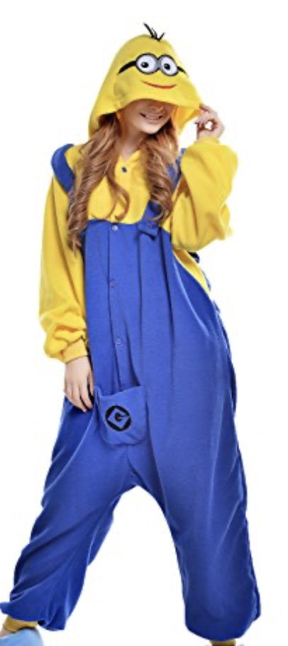 Unisex Minions Costume Onesie -X LARGE